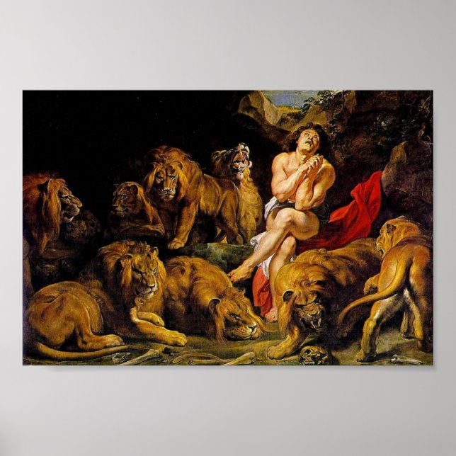 Affiches Daniel dans le parc des lions (Devant)