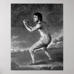 Affiches Daniel Mendoza, gravé par Henry Kinsbury, 1789