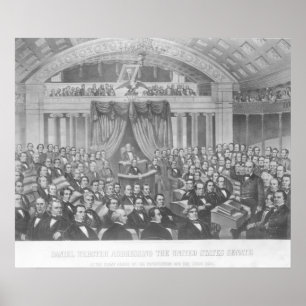Affiches Daniel Webster adressant les Etats-Unis