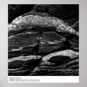Affiches Dans Deep Canyon Rock Détail par Ansel Adams