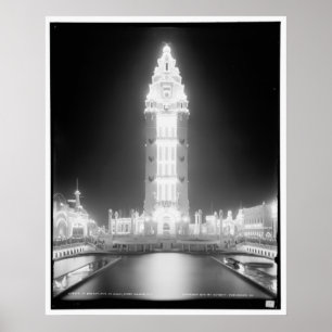 Affiches Dans Dreamland la nuit, Coney Island, N.Y. c1905