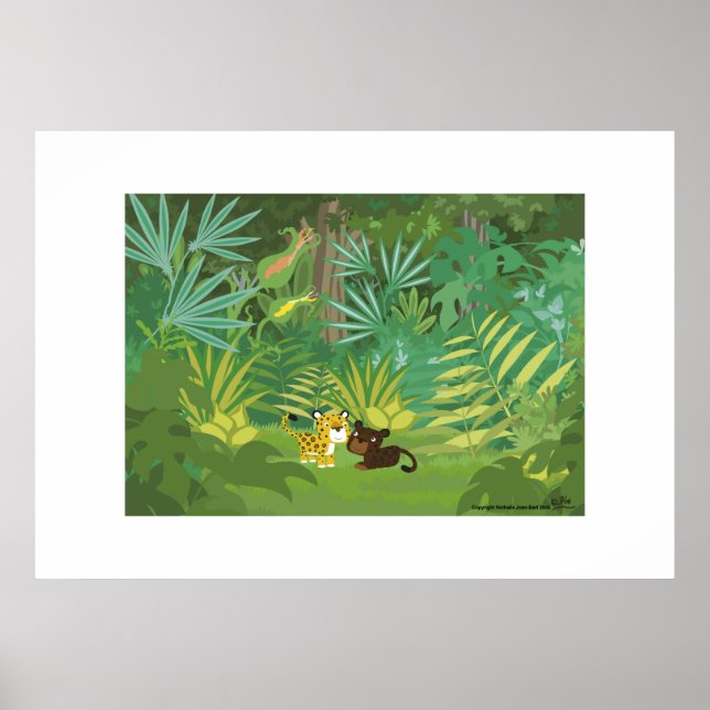 Affiches Dans la jungle (Devant)