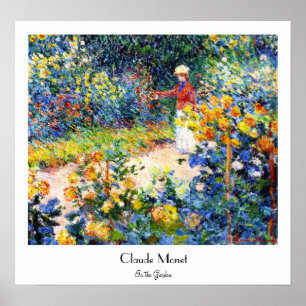 Affiches Dans la peinture de femme de Claude Monet de