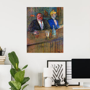 Affiches Dans Le Bar de Toulouse Lautrec, Vintage Fine Art