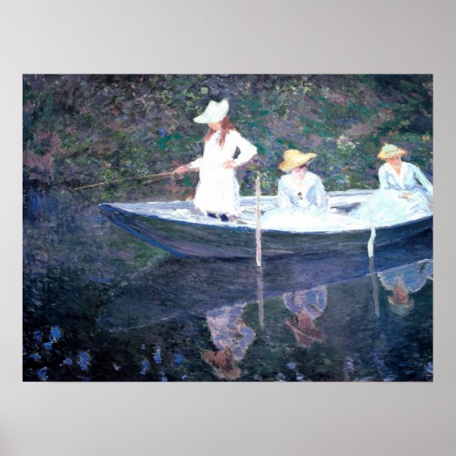Affiches Dans le bateau Norvegienne à Giverny (Devant)