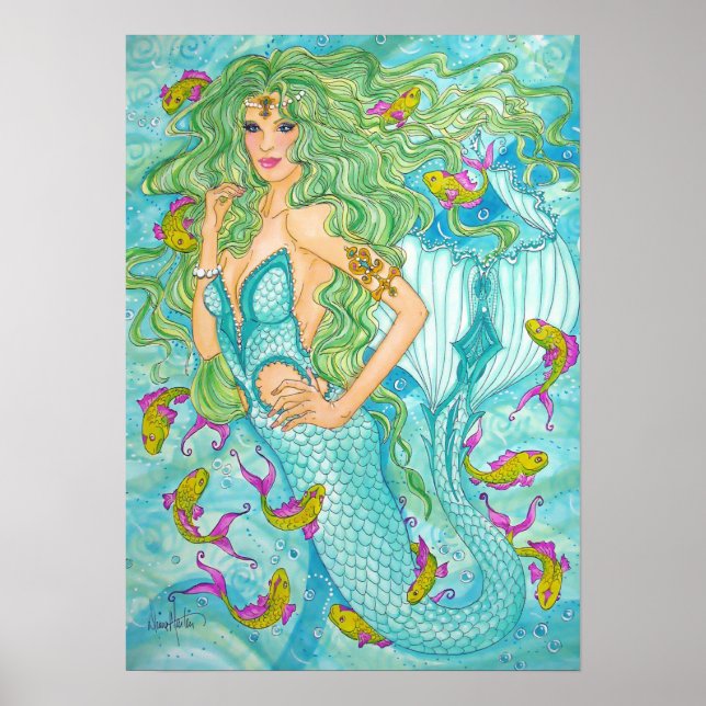 Affiches Dans le bleu par Diana S Martin (Devant)