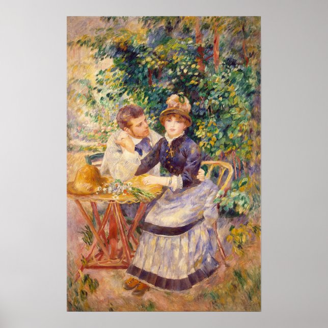 Affiches Dans le jardin, par Pierre-Auguste Renoir (Devant)