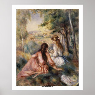 Affiches Dans le pré par Pierre-Auguste Renoir