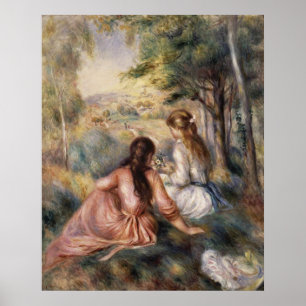 Affiches Dans le pré ~ Pierre-Auguste Renoir