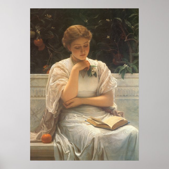 Affiches Dans l'orangerie de Charles Edward Perugini (Devant)
