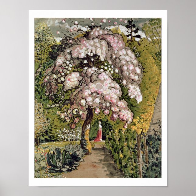 Affiches Dans un jardin de Shoreham (w/c) (Devant)