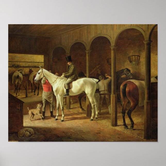 Affiches Dans une stabilité (Devant)