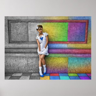 Affiches Dans une ville arc-en-ciel