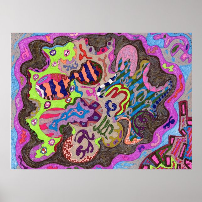 Affiches "Danse" Art Abstrait 24x18 (Devant)