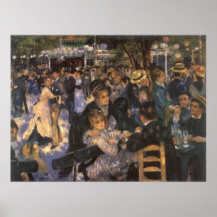 Affiches Danse au Moulin de la Galette par Pierre Renoir
