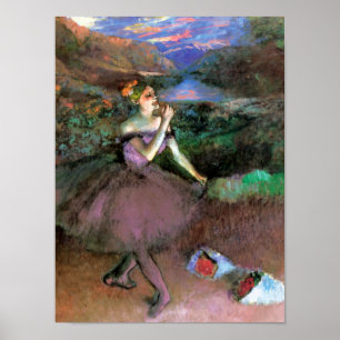 Affiches Danse avec bouquets par Degas