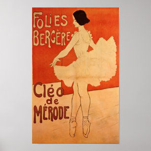 Affiches Danse Ballerina Ballet Art Nouveau Danseur