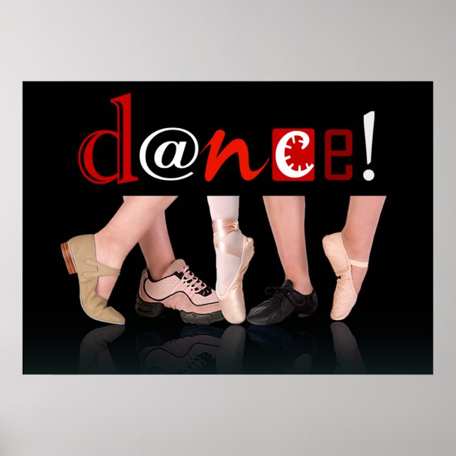 Affiches Danse ! - Chaussures de danse (Devant)