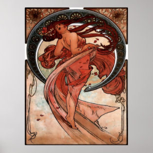 Affiches Danse d'Alfons Mucha