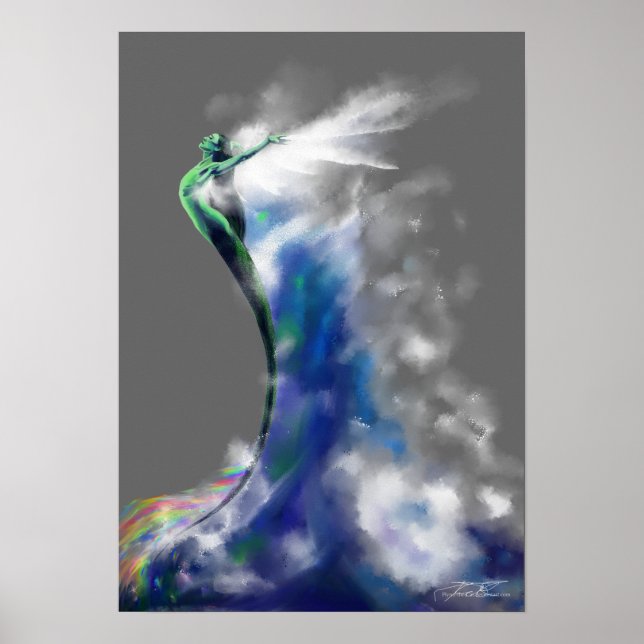 Affiches Danse de la mer : gris foncé (Devant)
