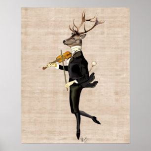 Affiches Danse du cerf avec violon
