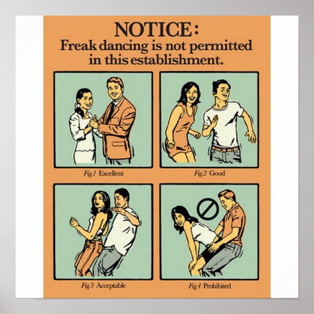 Affiches Danse Freak non autorisée (Devant)