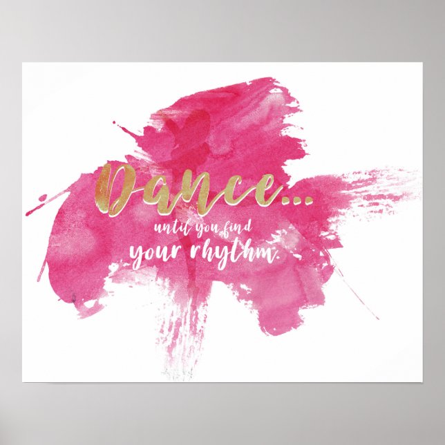 Affiches Danse...jusqu'à ce que vous trouviez votre rythme (Devant)