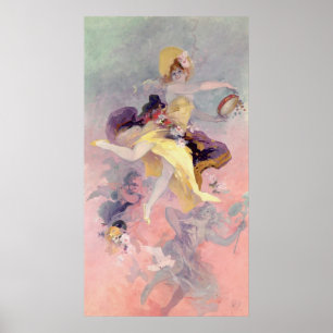 Affiches Danseur avec un tambour de basque Basque