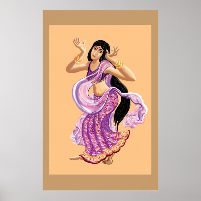 Affiches Danseur de Bollywood (Devant)