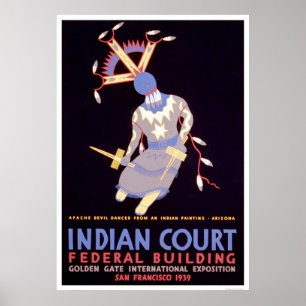 Affiches Danseur de diable d'Apache WPA 1939