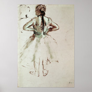 Affiches Danseur d'Edgar Degas   vu du dos