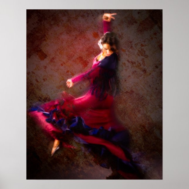 Affiches Danseur flamenco (Devant)