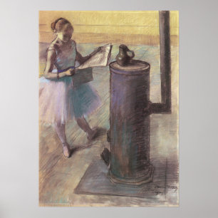Affiches Danseur se reposant par Edgar Degas, art vintage