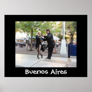 Affiches Danseurs de Tango à Plaza Dorrego