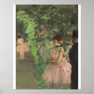 Affiches Danseurs d'Edgar Degas   à l'arrière plan,