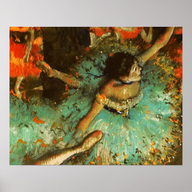 Affiches Danseuse de ballet Danseuse verte Danseuse Degas P (Devant)