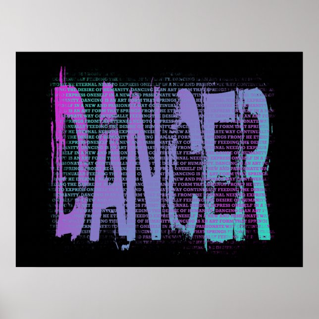 Affiches Danseuse Distortie De Cool Dit (Devant)