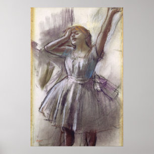 Affiches Danseuse s'étirant par Edgar Degas, Ballet Vintage