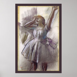 Affiches Danseuse s'étirant par Edgar Degas, Ballet Vintage