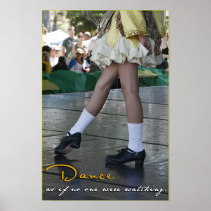 Affiches Dansez comme si personne observaient la copie