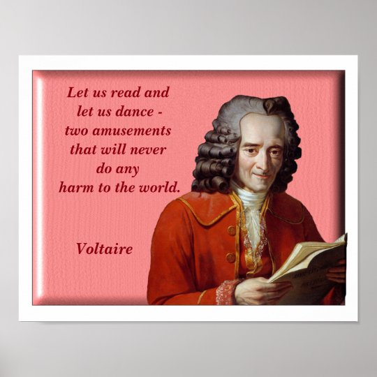 Affiches Dansons Citation De Voltaire La Copie D Art Zazzle Fr