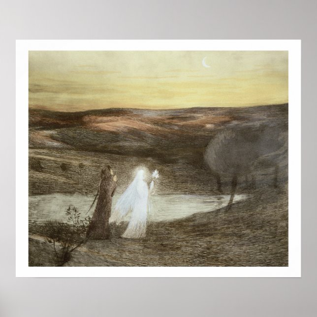 Affiches Dante and Beatrice, from 'L'Estampe Moderne', publ (Devant)