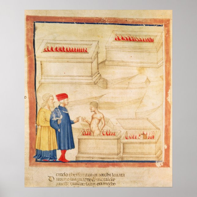 Affiches Dante et Virgile découvrent le comte Ugolino (Devant)