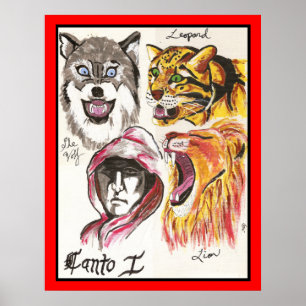 Affiches Dante's Inferno, Canto I Print