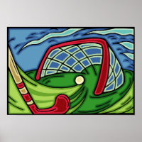 Affiches d'art de hockey sur gazon