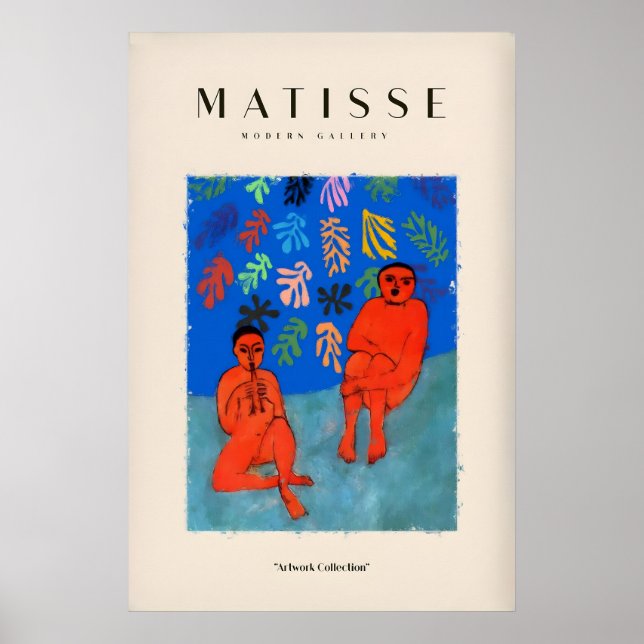 Affiches d'art de Matisse - Deux personnages affic (Devant)