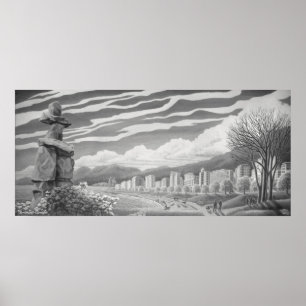 Affiches d'art de Vancouver Imprimantes d'Inukshuk