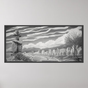 Affiches d'art de Vancouver Imprimantes d'Inukshuk