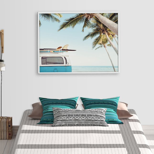 Affiches d'art mural de planches de surf sur une c (Créateur téléchargé)