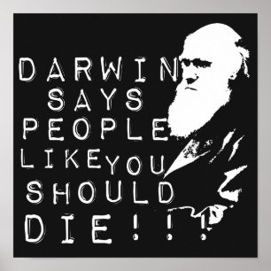 Affiches Darwin indique des personnes comme vous devriez